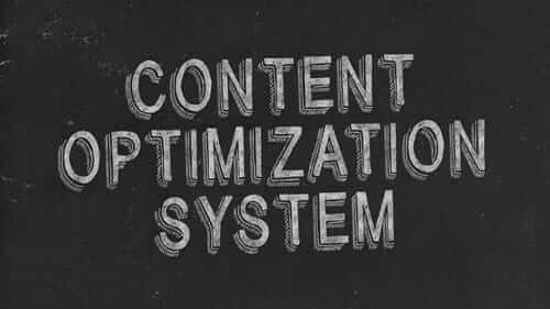 Content Optimization System Black Image