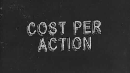 Cost Per Action Black Image