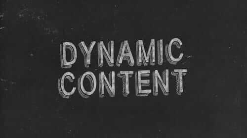 Dynamic Content Black Image