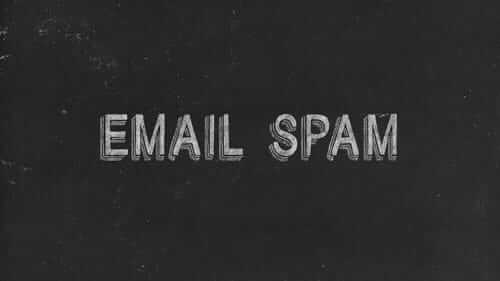 Email Spam Black Image