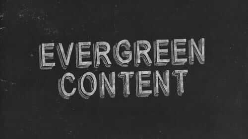 Evergreen Content Black Image