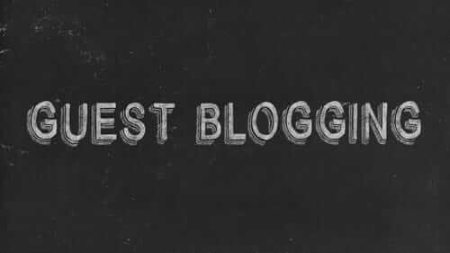 Guest Blogging Black Image