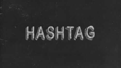 Hashtag Black Image