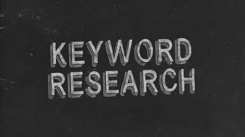 Keyword Research Black Image