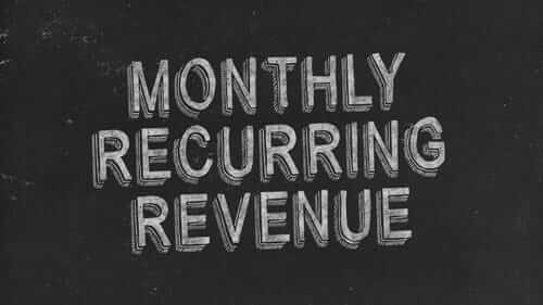 Monthly Recurring Revenue Black Image