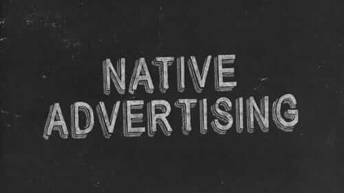 Native Advertising Black Image
