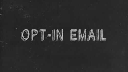 Opt-in Email Black Image