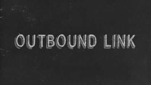 Outbound Link Black Image