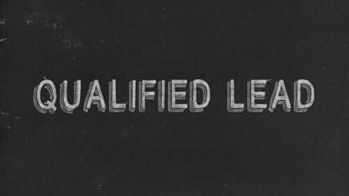 Qualified Lead Black Image