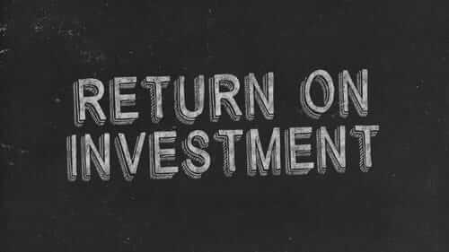 Return on Investment Black Image
