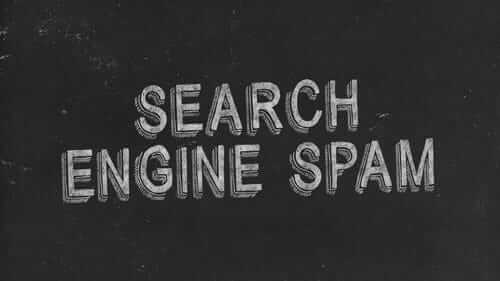 Search Engine Spam Black Image