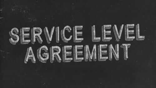 Service Level Agreement Black Image