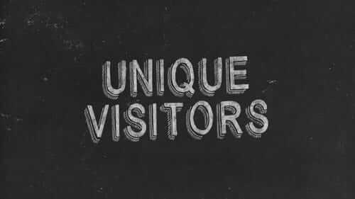Unique Visitors Black Image