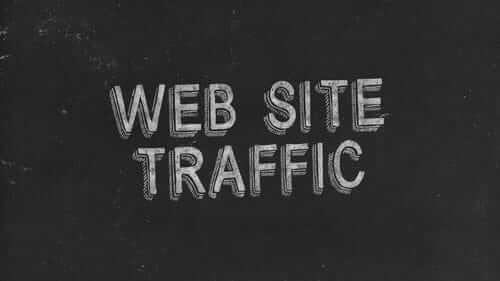 Web Site Traffic Black Image