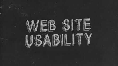 Web Site Usability Black Image