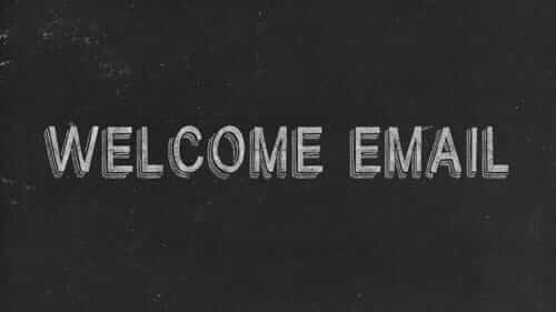 Welcome Email Black Image