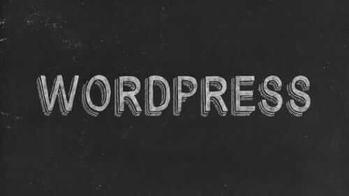 WordPress Black Image
