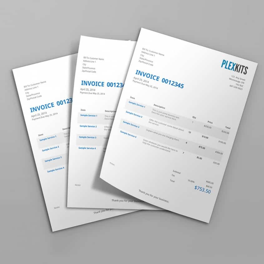 Free Invoice Template - Microsoft Excel