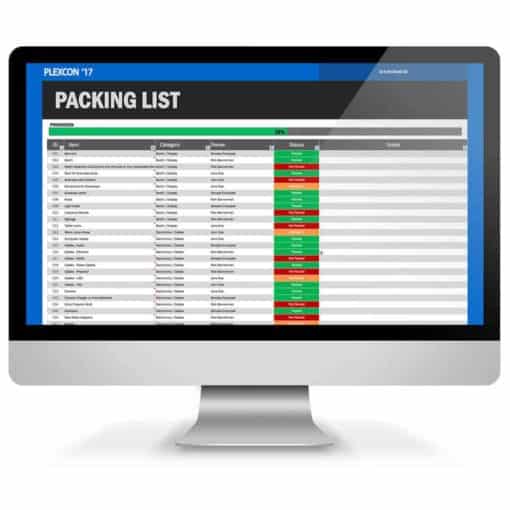 Trade Show Packing List Excel Template
