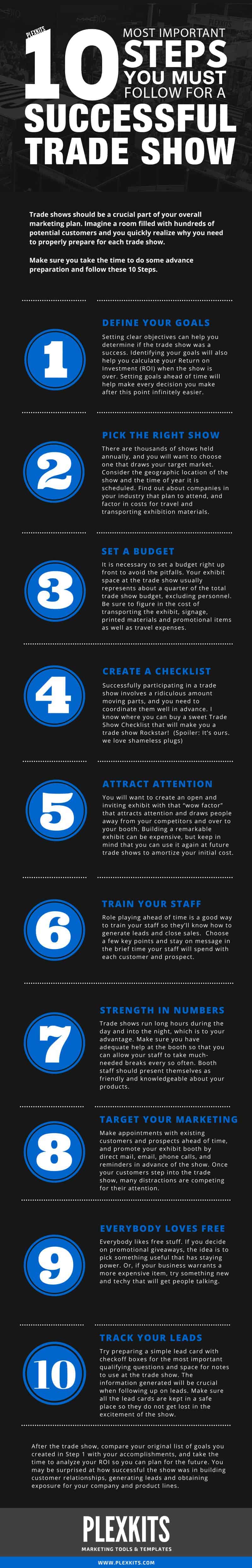 10 Steps to Trade Show Success Infographic