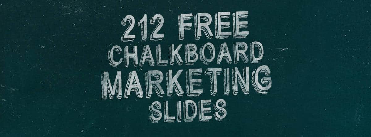 Free Marketing Chalkboard Slides