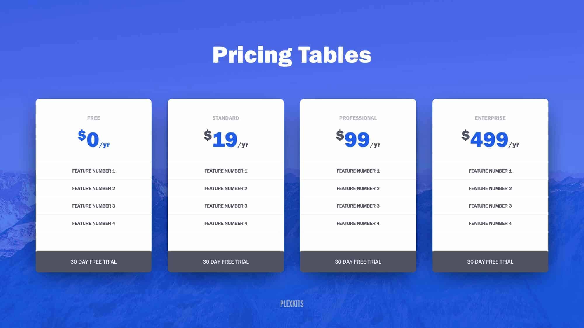 Pro features. Pricing. Таблица в POWERPOINT. Pricing Table. Price POWERPOINT.