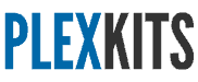 PLEXKITS Logo - Blue and Grey