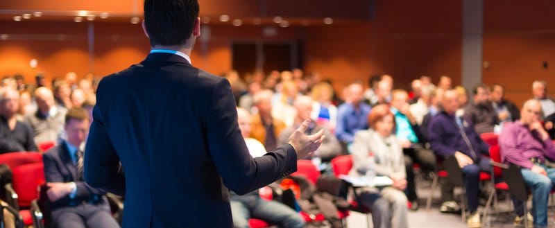 Conference Organizer presenting at Conference
