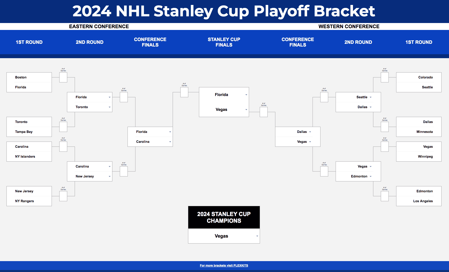 Nhl Printable Playoff Bracket