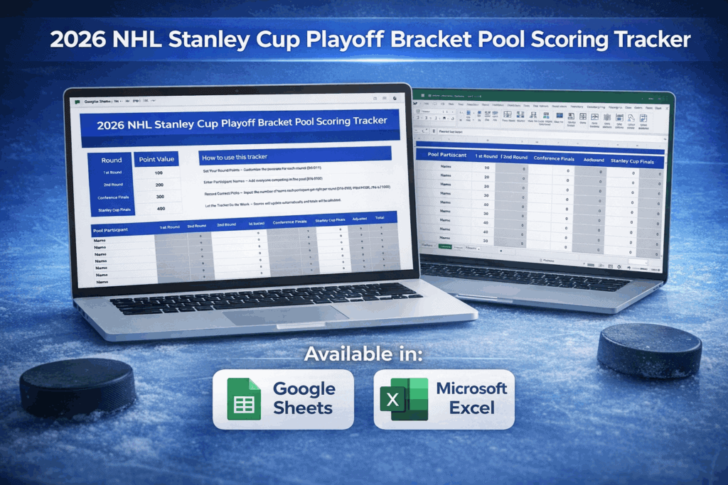 2026 Nhl Stanley Cup Playoff Bracket Pool Scoring Tracker
