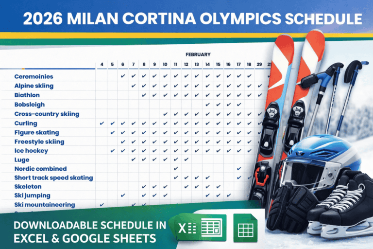 2026 Milan Cortina Winter Olympics Schedule