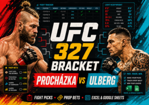 UFC 327 Bracket – Procházka vs Ulberg