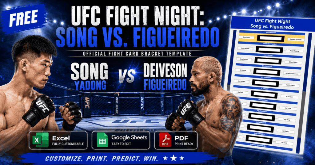 ufc fight night bracket song vs figueiredo excel google sheets feature