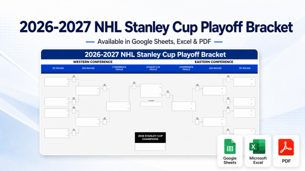 2026 2027 nhl stanley cup playoff bracket google sheet & excel