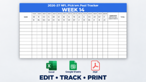 2026–27 nfl week 14 pick’em pool tracker