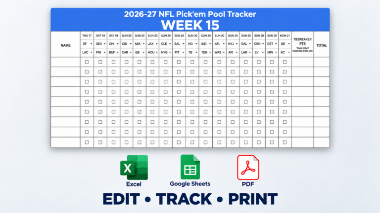 2026–27 nfl week 15 pick’em pool tracker